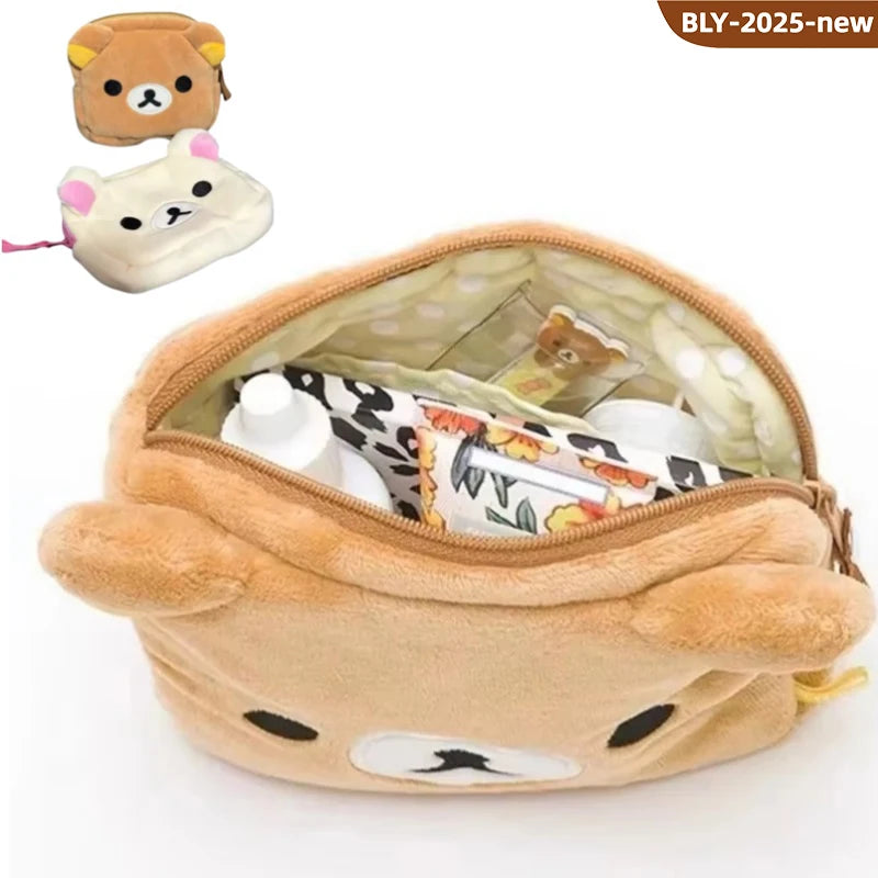 New Rilakkuma Cute Makeup Organizer Bag